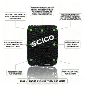 Cinta Deportiva EAB con Logotipo Personalizado, Cinta de Agarre con Gancho, Vendaje Adhesivo Elástico, Cinta Atlética <span class=keywords><strong>para</strong></span> Dedos y Pulgares <span class=keywords><strong>para</strong></span> Levantamiento de Pesas - Product Image 5