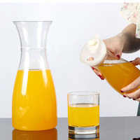 Pichet en plastique PC grande capacité pour eau froide et chaude, lait, jus, théière avec couvercle et poignée – Vente en gros
