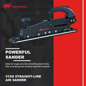 เครื่องขัดลมแบบตรง Ingersoll Rand 315G ขนาดแผ่นขัด 2.75 x 17.5 นิ้ว ความเร็ว 3000 รอบต่อนาที ด้ามจับแบบปืน - Product Image 2