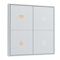 Interrupteur mural professionnel personnalisé pour la maison Hôtel Immeuble de bureaux 1-4 gangs UK Standard Panel Switch Fournisseur d'usine
