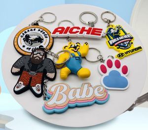 OEM Manufacturer Keychain Made <strong>Custom</strong> Logo <strong>Soft</strong> 2D 3D Pvc <strong>Keyring</strong> Cute <strong>Rubber</strong> PVC Anime Key Chain - Product Image 4