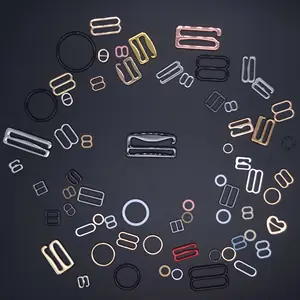 Bra Strap Ring Factory Sale Bra Strap Ring And Slider Adjusters Bra Hook And Eye For Underwear Accessories