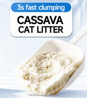 Litière pour chat en tapioca en gros, à base de plantes naturelles, faible teneur en poussière, sable pour chat, directement de l'usine, OEM
