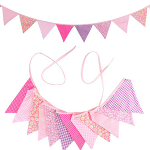 Guirlande <span class=keywords><strong>de</strong></span> fanions triangulaires en tissu <span class=keywords><strong>de</strong></span> coton pour décoration suspendue <span class=keywords><strong>de</strong></span> mariage, anniversaire, <span class=keywords><strong>maison</strong></span> et extérieur - Product Image 3