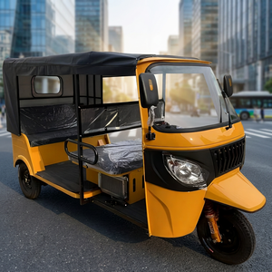 Triciclo Eléctrico de Aluminio de 6 Pasajeros con Techo Abierto, <span class=keywords><strong>Precio</strong></span> de Fábrica al Por Mayor, Triciclo de Pasajeros Abierto para Transporte Urbano de Nueva Energía - Product Image 3