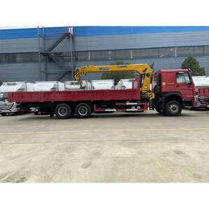 ราคาโรงงาน รถบรรทุกติดเครนยี่ห้อซิโนทรัค ฮาวโอ 6x4 ขนาด 10 ตัน 12 ตัน 14 ตัน พร้อมบูมยืดไสลด์ ขาย - Product Image 2