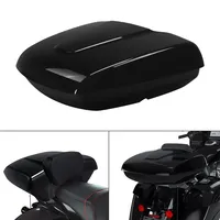 TCMT Vivid Black Plastic Low Profile Front/Rear Pack Trunk 20L Capacity for Indian Chieftain Dark Horse 16-24 23 Tail Box