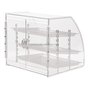 Vitrine de présentation de pâtisseries et de gâteaux en acrylique transparent à 3 niveaux, vente directe d'usine RAY YI, pour boulangerie, pâtisserie, <span class=keywords><strong>magasin</strong></span> de détail. - Product Image 4