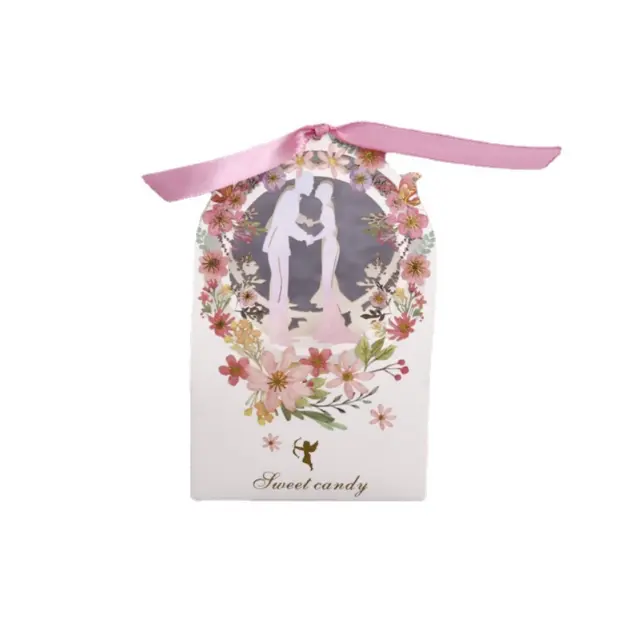 빈 사탕 상자 쿠키 선물 상자 로맨틱 웨딩 호의 귀여운 초콜릿 상자 웨딩 신부 생일 파티 용품