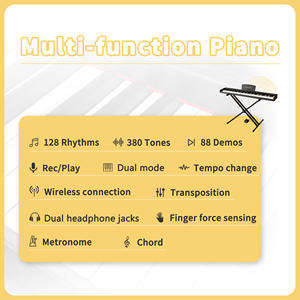 <span class=keywords><strong>Piano</strong></span> Electrónico LeGemCharr de <span class=keywords><strong>88</strong></span> <span class=keywords><strong>Teclas</strong></span>, Teclado de <span class=keywords><strong>Piano</strong></span> Eléctrico Profesional Usado - Product Image 2