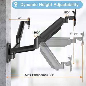 แขนยึดจอแบบปรับได้ด้วยแก๊สสปริง Vesa 75*75-100*100 ใช้แทนการติดตั้งบนผนัง สำหรับจอขนาด 13-32 นิ้ว รับน้ำหนักได้ถึง 9 กก. มีสินค้าในสต็อก - Product Image 4