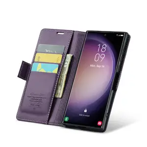 محفظة كلاسيكية حافظة جلدية حقائب هاتف محمول إكسسوارات غطاء قلاب لهاتف آيفون 7 8 X Max 13 14 15 Pro Max حافظة محفظة مغناطيسية
