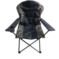 300 파운드 패딩 팔 접는 캠프 비치 의자 디럭스 접이식 캠핑 의자 헤비 듀티 허리 지원