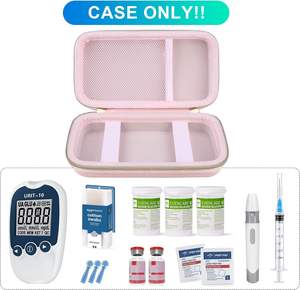 กระเป๋าเดินทางสำหรับอุปกรณ์ผู้ป่วยเบาหวาน สำหรับเครื่องวัดระดับน้ำตาลในเลือด แผ่นทดสอบ ยา เข็มเจาะเลือด และอุปกรณ์สำหรับผู้ป่วยเบาหวาน - Product Image 2