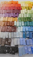 Carreaux de mosaïque colorés, 20 pièces, éléments d'art, dessin d'art, image artistique