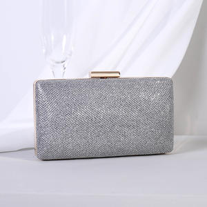 Vente en gros PU cuir satin femmes minimaliste dîner sac paillettes dames Banquet robe soirée pochettes - Product Image 4