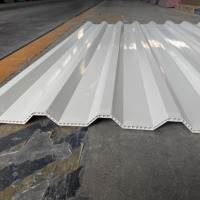 Moderne Korrosionsbeständige UPVC Wellplatten Hitzebeständige Hohlstruktur Doppelwandige PVC-Kunststoff-Dachplatten