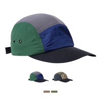 Usine Personnalisé conception 5 panneau casquette de baseball À Séchage Rapide Étanche Nylon Camp Chapeau de Course en plein air cap Chapeau