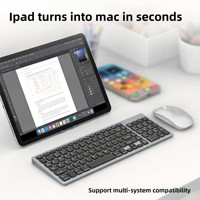 Ensemble clavier et souris sans fil conçu sur mesure, port de charge Type-C, conception de touches à ciseaux, DPI 1600, modèle K936-BT, en stock