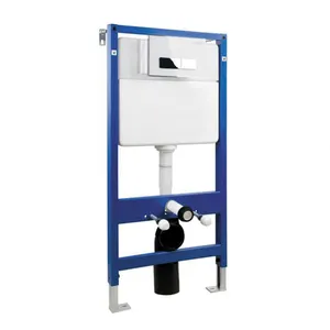 Wholesale top quality flush wall hung toilet concealed cistern with dual flush button wall hung toilet tank for bathroom