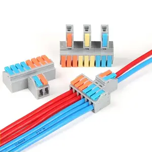 Konektor kawat listrik warna-warni push-in blok terminal LT-422/633 konektor kawat cepat konektor kawat cepat