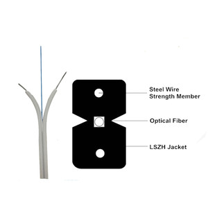 Fibra ottica filo fibra ottica Optique Kabel Optik 1 Core 2 Core 4 Core Ftth 1fo cavo di derivazione 100M 1000M G657A prezzo - Product Image 4