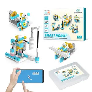 Makerzoid Smart Robot 72-in-1 STEM Educational Building Blocks Robot Kit DIY Robot Building Birthday Gift For Kids Ages 6 7 8