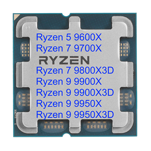 AMD9000 Series AM5 CPU R7 9800X3D 9950X3D 9900X3D 9950X 990X 9700X 9600X B850M <b>Computer</b> Part Tray Box Unbox Processor - Product Image 4
