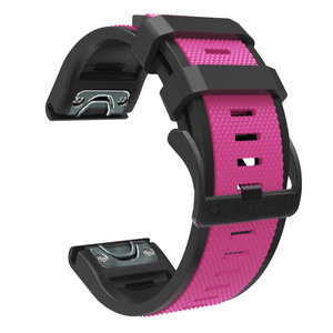 Bracelet <span class=keywords><strong>de</strong></span> <span class=keywords><strong>montre</strong></span> en silicone bicolore chaud <span class=keywords><strong>22</strong></span> 26mm <span class=keywords><strong>QuickFit</strong></span> pour Garmin Fenix 7X 7 Pro/Quatix 6 6X 5X Bracelet Bracelet - Product Image 6
