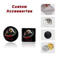 Badge magnétique en émail UAE Pride Prey personnalisé, en alliage métallique, avec adhésif pour coque de téléphone, prix usine, vente en gros économique
