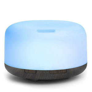 Diffuseur d'arômes simple de 1000 ml, humidificateur ultrasonique avec lumière, pour usage domestique, capacité de 21 à 30 pieds carrés, réservoir d'eau de 1 à 2,5 L - Product Image 5