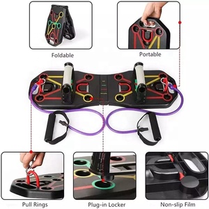 CHENGMO-tablero deportivo multiusos de realce con banda de resistencia, tabla de entrenamiento de realce plegable con cordón - Product Image 6
