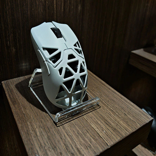 Mouse & Keyboard Display Stand with Acrylic Holder and Storage Shelf for Game Console Knife Sword-Screw Embedded