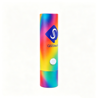 Conteneur personnalisé pour bonbons gélifiés résistant aux enfants, avec bouton de verrouillage CR, tube en carton cylindrique, emballage de cartouche, boîte rigide