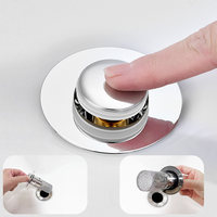 Tapón de Drenaje para Fregadero Antiobstrucción Ecológico, Tapón Emergente con Filtro, Reemplazo de Acero Inoxidable para Fregadero de Cocina