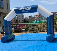 Haute qualité grande entreprise publicité personnalisé gonflable course jeu de course début et finition coloré arc événement plage attrayante