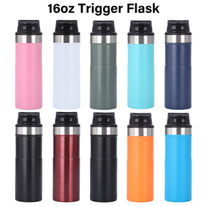 Nouveau Style Creative 16OZ Bouteille D'eau En Acier Inoxydable Double Paroi Isolé Sous Vide Robuste Durable Gobelet Avec Couvercle - Product Image 5