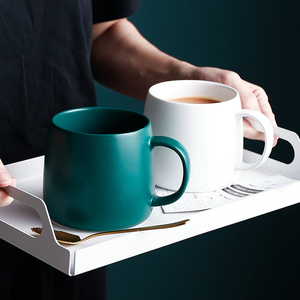 Tasses à café en céramique contemporaines de 12 oz, couleur unie, logo <span class=keywords><strong>personnalisé</strong></span>, bon marché, utilisées dans les cafés, vente en gros, contact alimentaire sûr - Product Image 4
