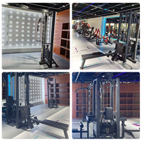 Machine à câbles professionnelle en acier à 5 stations pour l'entraînement des bras