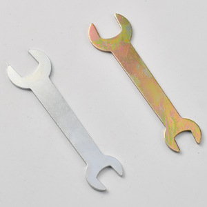 Clé à molette double à extrémités ouvertes en alliage de zinc, hexagonale métrique, qualité industrielle, à mâchoires lisses, pour tiroir, cinq couleurs, argent - Product Image 1