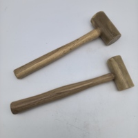 Rawhide Hammer Wooden Handle Music Repair Tool for Saxophone Flute Brass Instruments Also for Jewelry Diy Craft Making