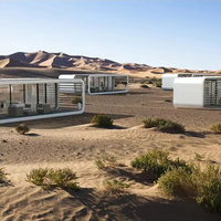 Maison conteneur modulaire moderne en acier Villa capsule spatiale portable Cabine apple modulaire préfabriquée pour hôtel