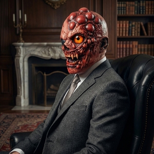 Máscara <span class=keywords><strong>de</strong></span> Látex <span class=keywords><strong>de</strong></span> <span class=keywords><strong>Calavera</strong></span> <span class=keywords><strong>de</strong></span> Zombi Mutante Aterrador - Máscara Facial Completa <span class=keywords><strong>de</strong></span> Monstruo con Colmillos Realistas para Halloween, Cosplay, Casa Embrujada - Product Image 6