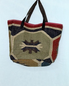 Elegant Women's Jute <b>Beach</b> Totes Summer Handmade Leather Strap Vintage Style Clutch Shoulder <b>Bag</b> Two <b>Large</b> Capacity Open for - Product Image 2