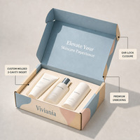 Boîtes cadeaux personnalisées pour soins de la peau avec insert, finition mate, emballage cosmétique écologique, vente en gros avec logo imprimé