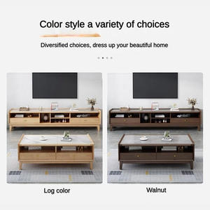 Muebles <span class=keywords><strong>de</strong></span> Sala <span class=keywords><strong>de</strong></span> Estar <span class=keywords><strong>de</strong></span> Diseño <span class=keywords><strong>Simple</strong></span> a Precio <span class=keywords><strong>de</strong></span> Mayoreo, Juego <span class=keywords><strong>de</strong></span> Mesa <span class=keywords><strong>de</strong></span> Centro y Mueble para <span class=keywords><strong>TV</strong></span> Moderno Cuadrado <span class=keywords><strong>de</strong></span> Nogal con Superficie <span class=keywords><strong>de</strong></span> Piedra Sinterizada - Product Image 4