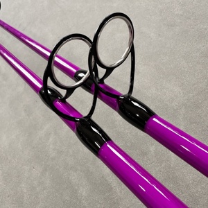 Cần câu cá nặng, độ bền cao, phát sáng màu hồng, 7'6 inch, 1 cái, lực kéo 10-40LB, 10-50LB, 20-60LB, 30-80LB, chuyên câu cá tra - Product Image 5