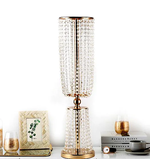 Роскошные свадебные центральные части стола хрустальные бусины занавески центральные части стеклянные центральные части для свадебного украшения