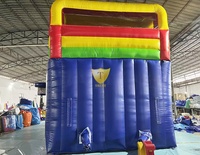 Glissière à sec Château sautant 13FT 30FT Toboggans gonflables Jeux gonflables pour enfants