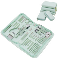 Outils professionnels de salon de beauté en acier inoxydable pour le soin des ongles, kits de coupe-ongles pour les orteils et les doigts, 7, 10, 12, 16, 22, 35 pièces, pour le soin personnel